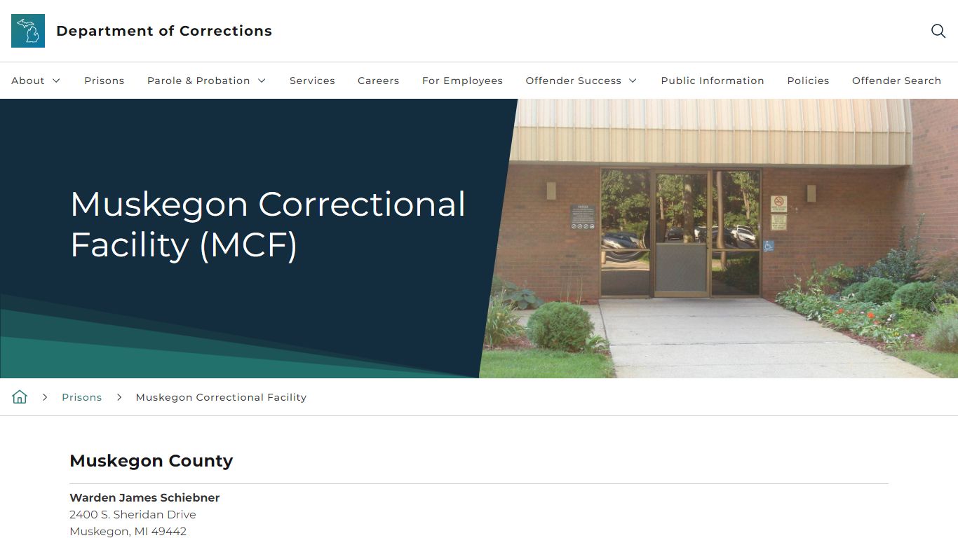 Muskegon Correctional Facility (MCF) - State of Michigan